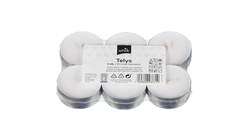 Unik Hvite Telys Stor | 6stk