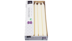 Unik Kronelys Elfenben 24cm | 10pcs