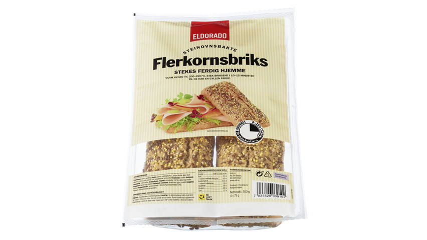 Eldorado Flerkornbriks Steinovnsbakte | 4stk