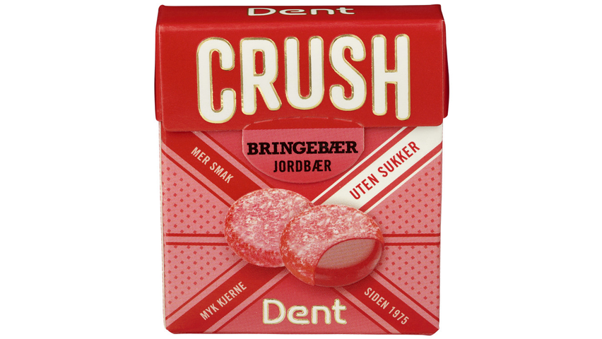 Dent Crush u/Sukker Bringebær | 25g