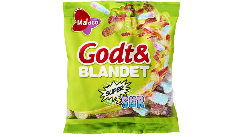 Malaco Godt & Blandet Supersur | 170g