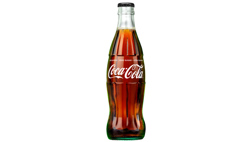 Coca-Cola u/Sukker Glassflaske | 0.33l