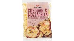ICA Riven Cheddar/Mozzarella 150g