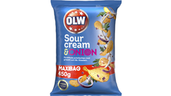 OLW Maxibag Sourcream&Onion 450g
