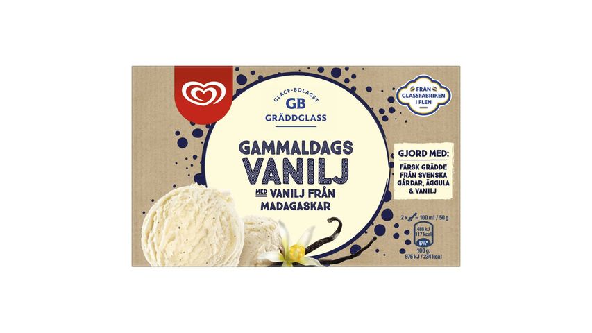 GB Ice Cream Gammeldags Vanilj 500ml