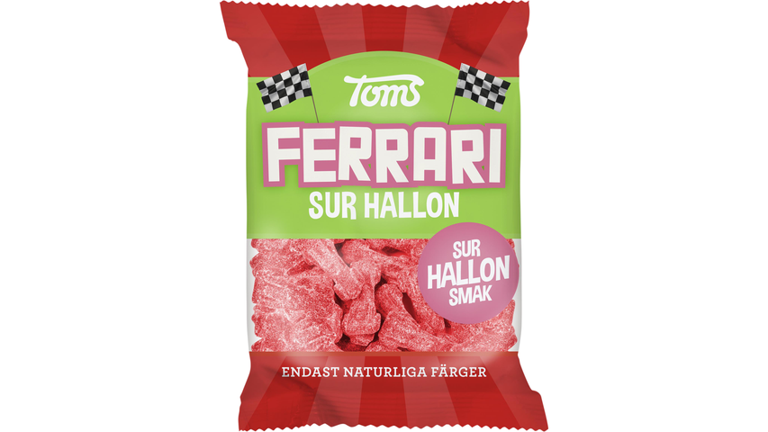 Toms Ferrari Påse Sur Hallon 120g