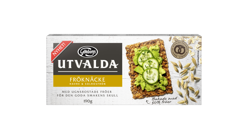 Göteborgs Utvalda Crispbread Fröknäcke Oat/Sunflower Seed  190g
