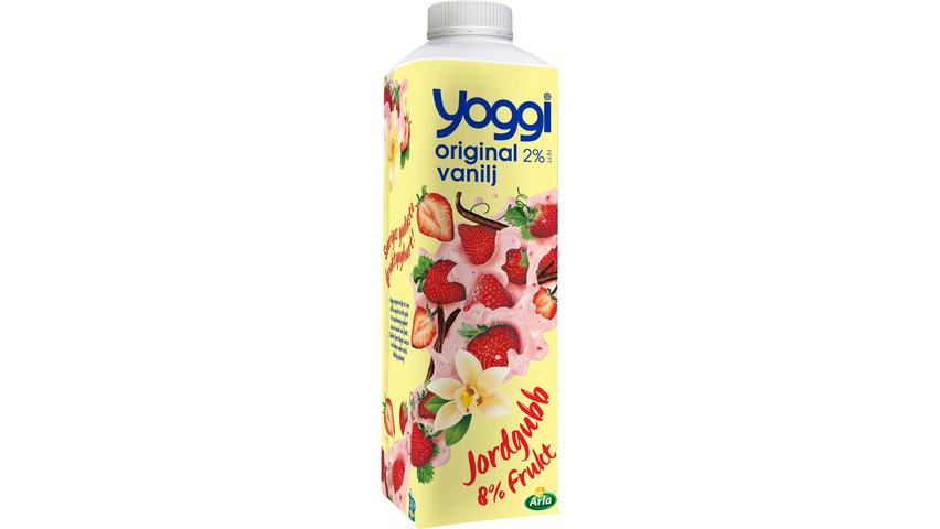 Yoggi Original Yoghurt Jordgubb & Vanilj 1000g
