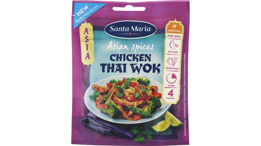Santa Maria Asian Spices Chicken Thai Wok 30g