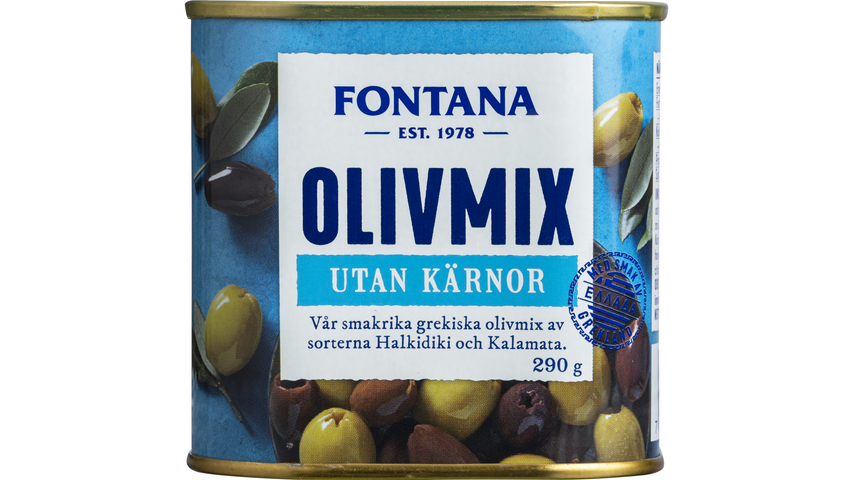Fontana Olivmix Utan Kärnor 290g