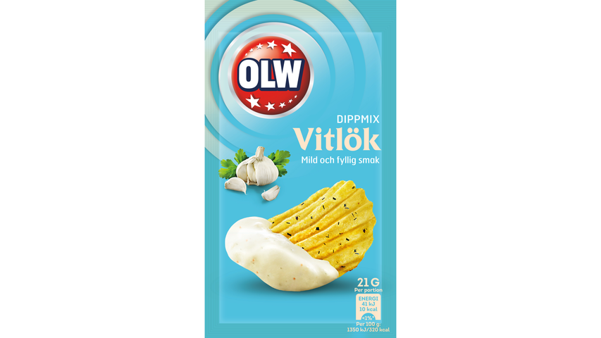 Olw Dippmix Vitlök 21g