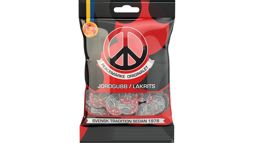 Peacemärke Jordbær & Lakris | 80g