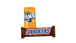 Fanta 330ml + Snickers Single 50g
