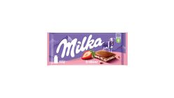 Milka Erdbeer Schokolade 100g