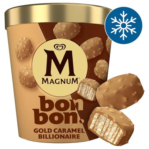 Magnum Bonbon Gold Caramel Billionaire zmrzlina | 12 x 17 ml