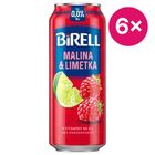 Birell 0.0 Raspberry & Lime non-alcoholic beer can | 6 x 500 ml