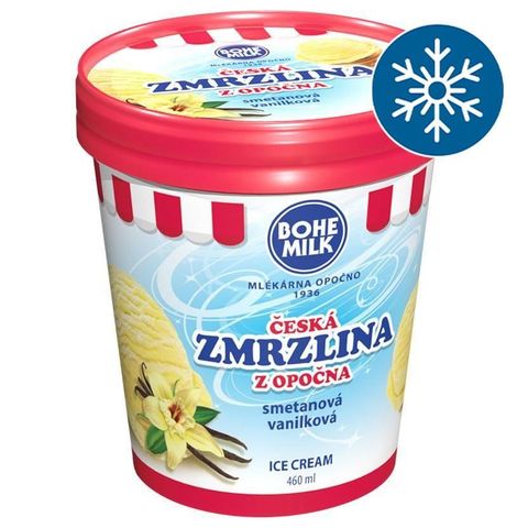 Bohemilk Česká Zmrzlina z Opočna smetanová vanilková | 460 ml