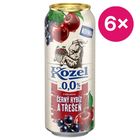 Velkopopovický Kozel Černý rybíz a třešeň nealkoholické pivo plech | 6 x 500 ml