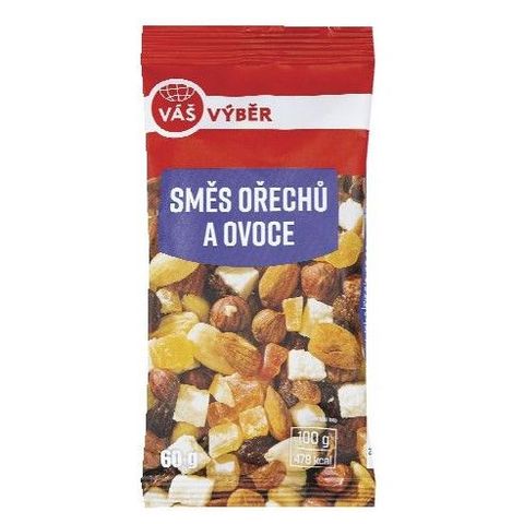 Váš Výběr Směs ořechů a ovoce | 60 g