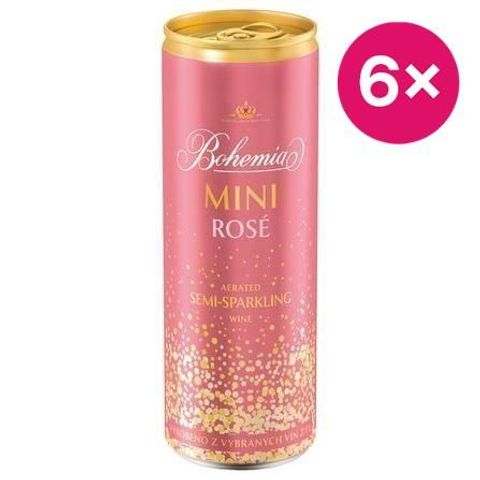 Bohemia Sekt Mini rosé | 6 x 250 ml