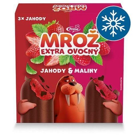 Mrož Strawberries and raspberries ice cream multipack | 6 x 50 ml
