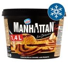 Manhattan Ice Dream mražený krém čokoládovo-karamelový s kousky pražených arašídů | 1400 ml