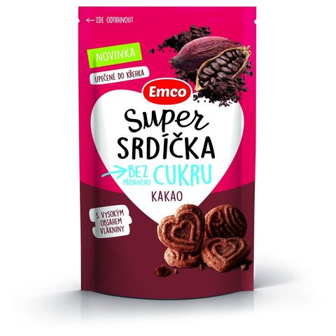Emco Super cocoa hearts | 140 g