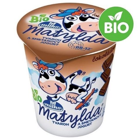 Milko Matylda Bio čokoládový tvaroh a smetanový jogurt | 125 g