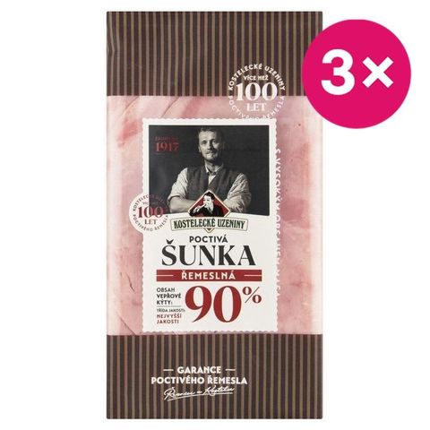 Honest artisan ham | 3 x 100 g