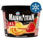 Manhattan Ice Dream mražený krém vanilkový a jahodový | 1400 ml