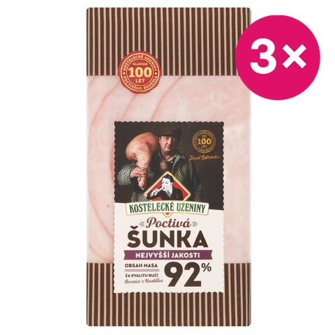 Honest ham of the highest quality | 3 x 100 g