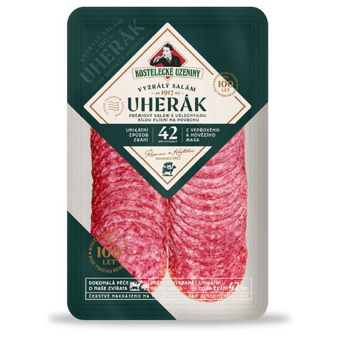 Kostelecké uzeniny Uherák salám | 100 g