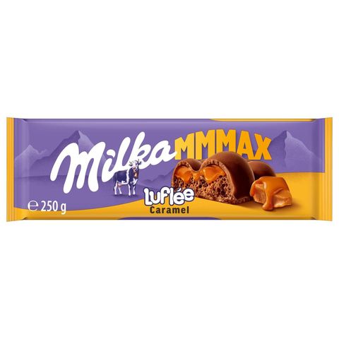 Milka Mmmax Milk Chocolate with Caramel Filling Luflée | 250 g
