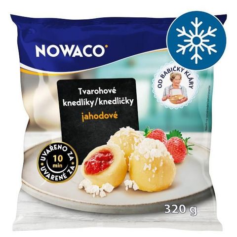 Nowaco Tvarohové knedlíky jahodové | 320 g