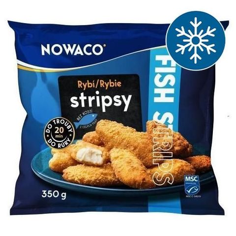 Nowaco Rybí stripsy nemleté MSC Premium | 350 g