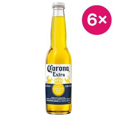 Corona Extra Světlý ležák pivo sklo | 6 x 330 ml