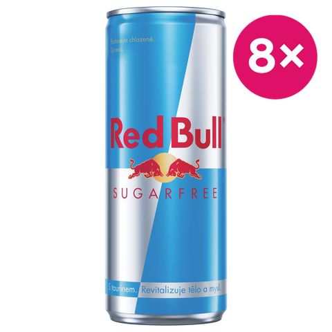 Red Bull Energetický nápoj sugarfree | 8 x 250 ml
