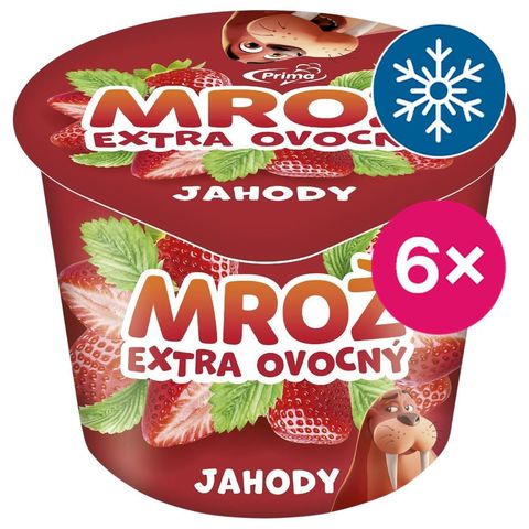Mrož jahodová dřeň | 6 x 90 ml