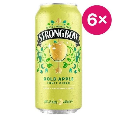Strongbow Cider Gold Apple | 6 x 440 ml