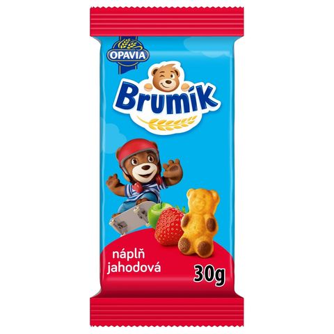 Opavia Brumík Strawberry Filling Sponge Cake | 30 g