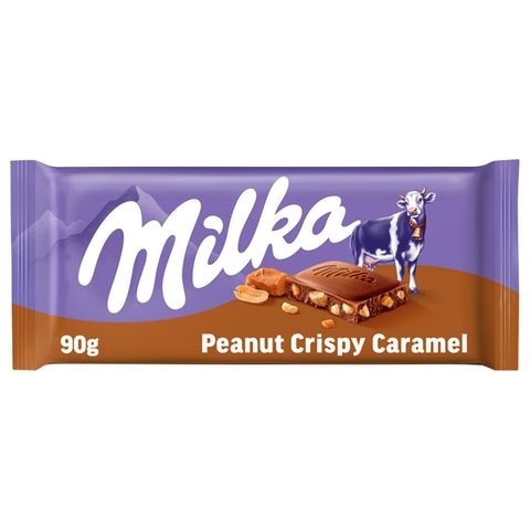Milka Peanut Crispy Caramel Milk Chocolate | 90 g