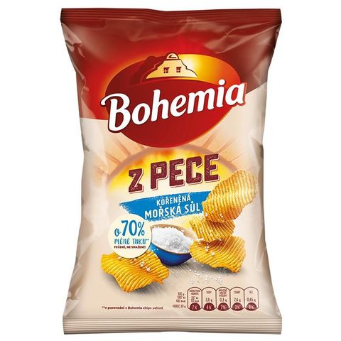 Bohemia Z Pece Mořská sůl chipsy | 100 g