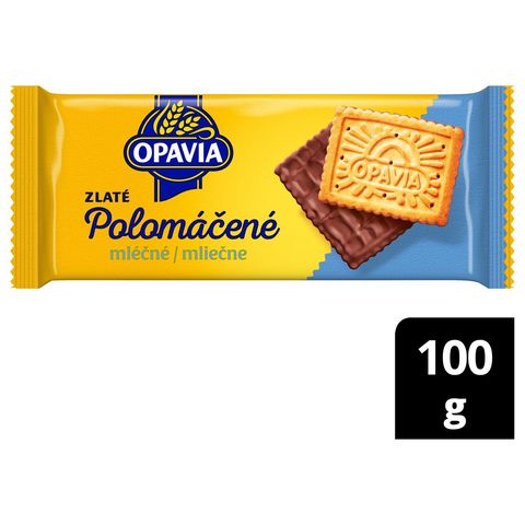 Opavia Golden Half-Dipped Milk Biscuits | 100 g