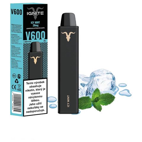 Ignite Vape V600 Icy Minth 2% disposable e-cigarette | 1 piece | 18+ buy  online - foodora MARKET - Poernick |