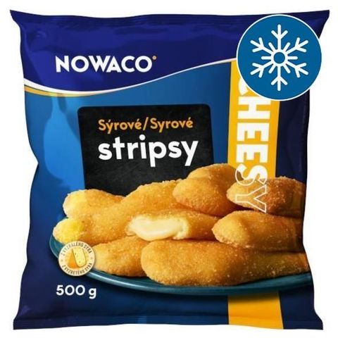 Nowaco Sýrové stripsy obalované | 500 g