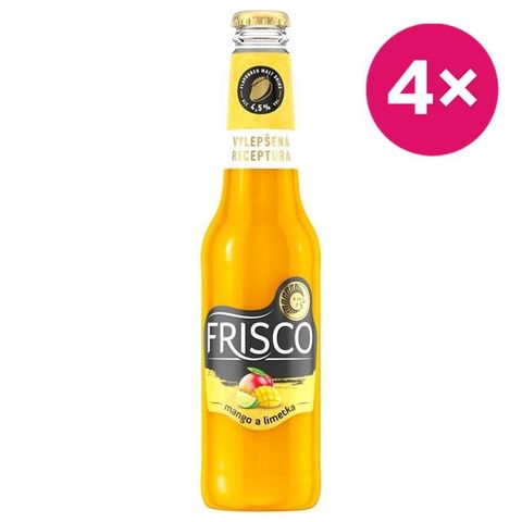 Frisco Mango a limetka sklo | 4 x 330 ml