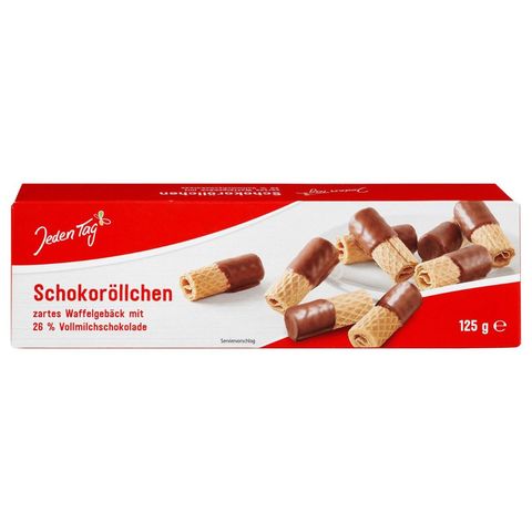 Jeden Tag Vaflové čokoládové trubičky | 125 g