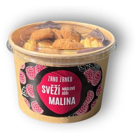 Zrno Zrnko Svěží máslové sůši malina | 143 g