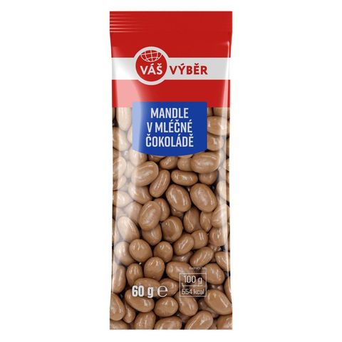 Váš Výběr Almonds in Milk Chocolate | 60 g