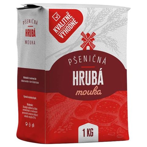 Kvalitně Výhodně Mouka pšeničná hrubá | 1 kg